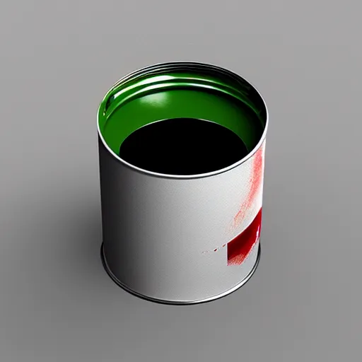 Image similar to can of paint, minimal, modern