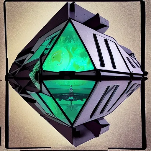 Image similar to 📷 borg cube ship