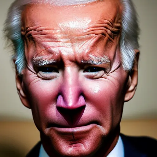 Prompt: long nose man, long nose, joe biden with long nose