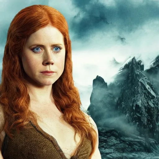 Prompt: amy adams as a character from skyrim