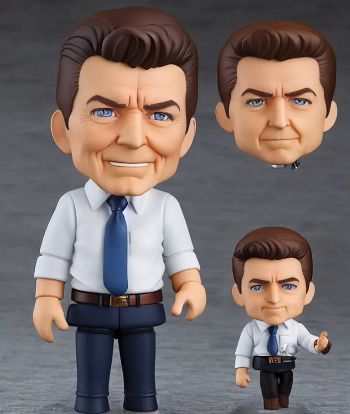 Prompt: ronald reagan nendoroid, well - designed, realistic lighting, detailed face,