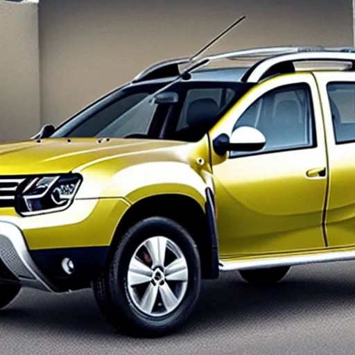 Image similar to Renault duster with tank turret