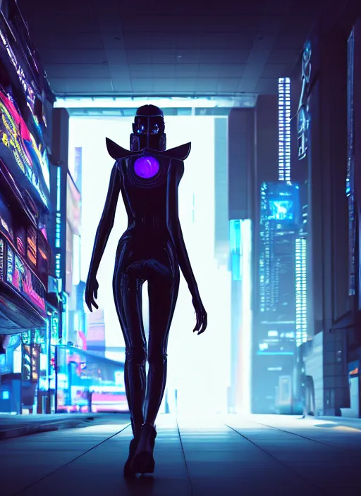 Prompt: face photo of a beautiful woman walking through a ( ( ( cyberpunk city ) ) ), full body, hyper realistic, 8 k, dslr, unreal engine, highly detailed portrait