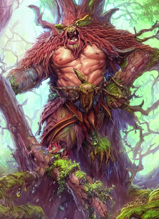 Prompt: treant, dndbeyond, bright, colourful, realistic, dnd character portrait, full body, pathfinder, pinterest, art by ralph horsley, dnd, rpg, lotr game design fanart by concept art, behance hd, artstation, deviantart, hdr render in unreal engine 5