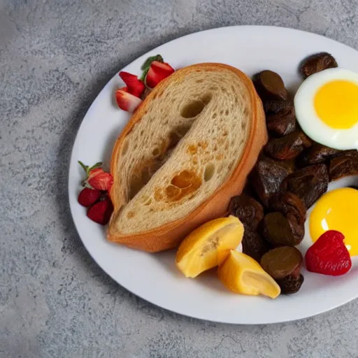 Prompt: photo of a tasty breakfast