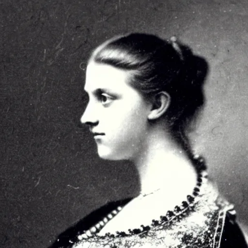 Image similar to a german young adult princess, circa 1 8 5 4