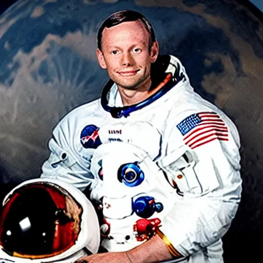 Prompt: neil armstrong as a dog