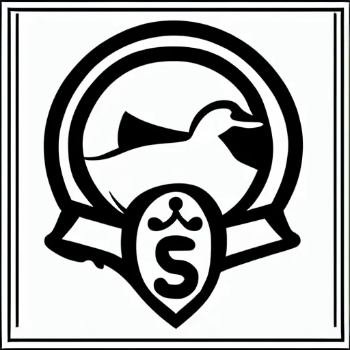 Image similar to a duck, modern, pictorial mark, iconic logo symbol