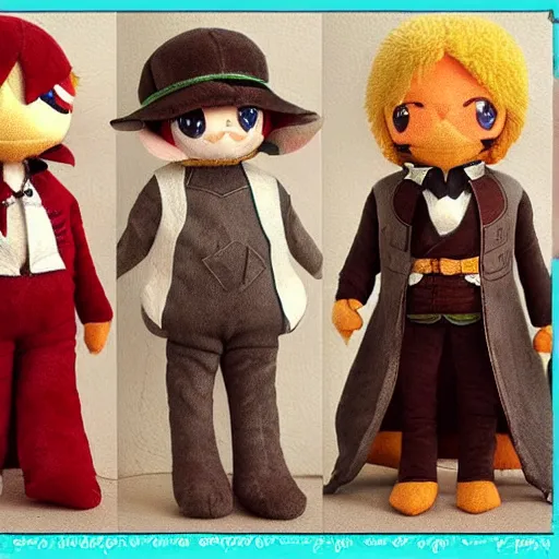Prompt: cute fumo plush inspired by historical figures, artstation