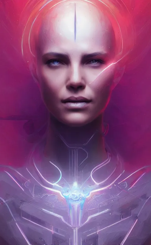 Image similar to Neuralink, masterpiece digital painting by Greg Rutkowski, Alex Grey, artstation, 4k wallpaper