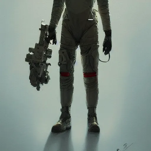 Image similar to rebel astronaut, fullbody, fantasy, intricate, elegant, highly detailed, digital painting, artstation, concept art, smooth, sharp focus, illustration, art by greg rutkowski