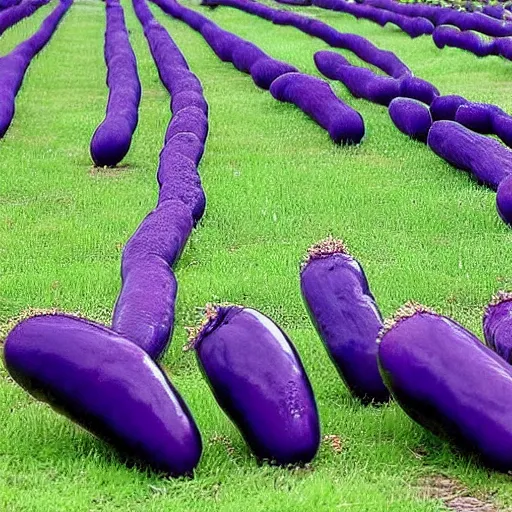 Image similar to army of eggplants marching, army photo,