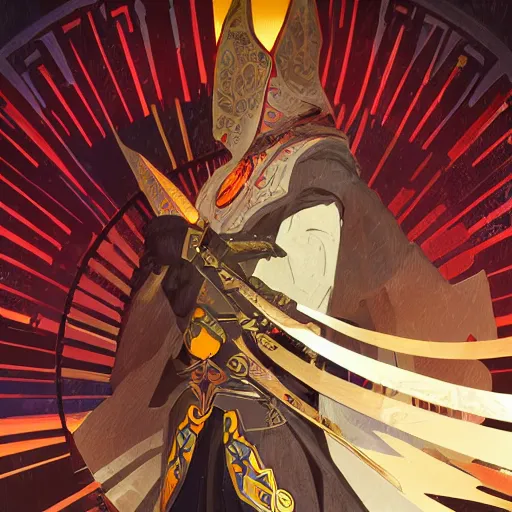 Prompt: an ultra detailed vector image of solare of astora dressed as ezio auditore, concept art by alphonse mucha and greg rutkowski, praise the blood moon, octane render, liminal space