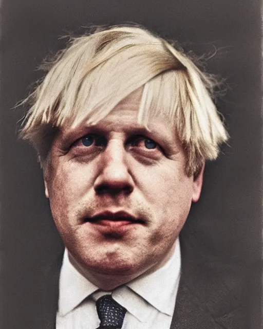 Image similar to a 1 9 2 0 s portrait of boris johnson