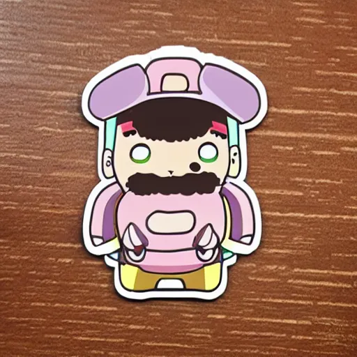 Image similar to cute sticker of baba is you videogame