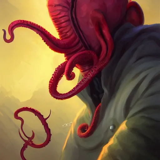 Prompt: mind flayer pirate with tentacle mouth, behance hd artstation by jesper ejsing by rhads, makoto shinkai and lois van baarle, ilya kuvshinov, ossdraws