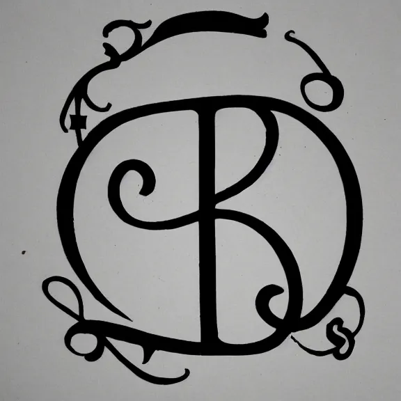 Image similar to a victorian decorative initial capital letter a.