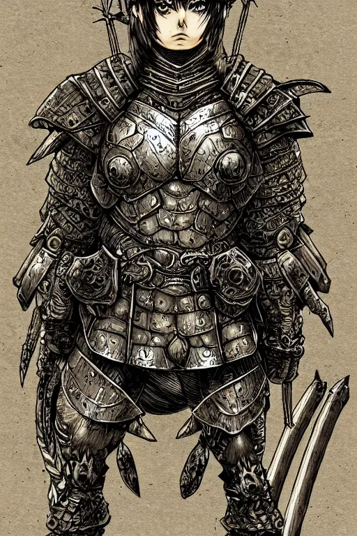 Image similar to human warrior, toad themed armour, bog, symmetrical, highly detailed, digital art, sharp focus, trending on art station, kentaro miura manga art style