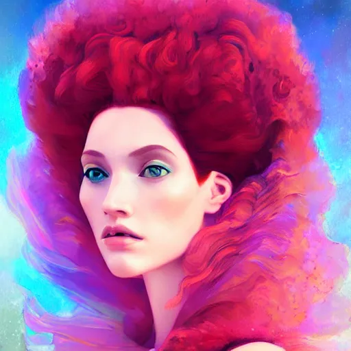 Prompt: portrait of Princess Merida, futuristic and ethereal, expressive pose, Fauvism, highly detailed, digital painting, artstation, concept art, smooth, sharp focus, by Jean Auguste Dominique Ingres