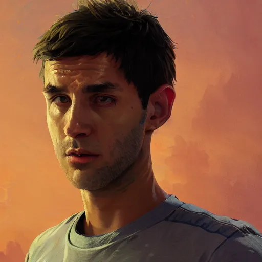 Image similar to highly detailed portrait steve ker basketball player in gta v, stephen bliss, unreal engine, fantasy art by greg rutkowski, loish, rhads, ferdinand knab, makoto shinkai and lois van baarle, ilya kuvshinov, rossdraws, tom bagshaw, global illumination, radiant light, detailed and intricate environment