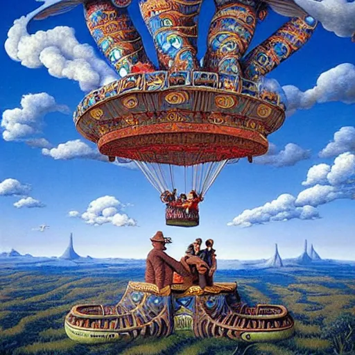 Prompt: ' flying elephants'stunning masterpiece by james christensen, rob gonsalves and tim white