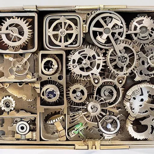 Image similar to an elaborate mechanical puzzle