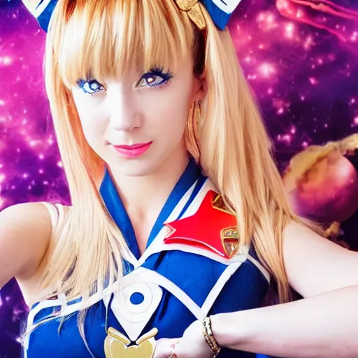 Image similar to photo of real life sailor moon