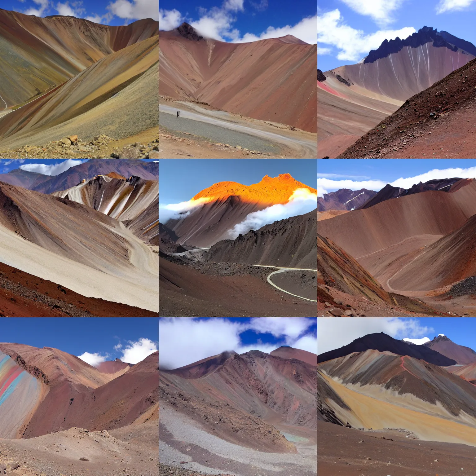 Prompt: vinicunca mountain