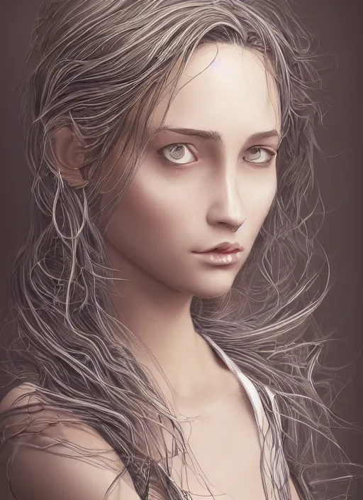 Image similar to portrait of the most beautiful woman in the world, intricate, elegant, highly detailed, photorealistic, trending on artstation, digital art