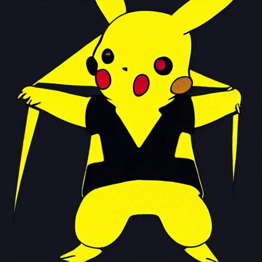 Image similar to a spandex Pikachu