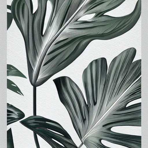 Prompt: Monstera Botanical Illustration, photorealistic, high resolution, award winning, highly detailed, trending on artstation, vibrant