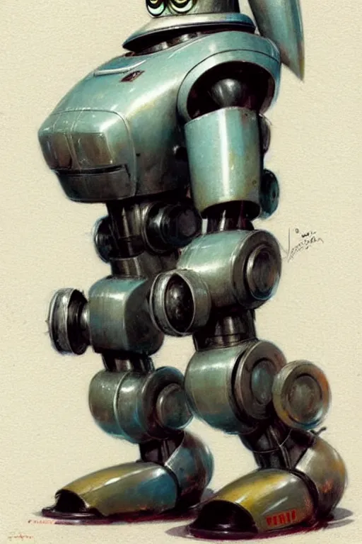 Image similar to ( ( ( ( ( 1 9 5 0 s robot knome mecha. muted colors. ) ) ) ) ) by jean - baptiste monge!!!!!!!!!!!!!!!!!!!!!!!!!!!!!!