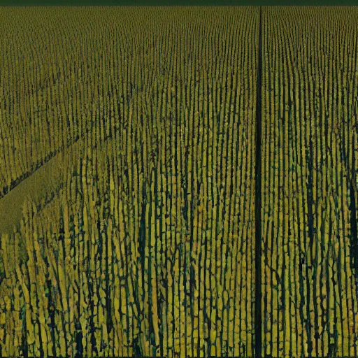 Image similar to hyperrealistic dslr film still of overhead view of sophisticated corn maze, stunning 8 k octane comprehensive 3 d render, inspired by istvan sandorfi & greg rutkowski & unreal engine, perfect symmetry, dim volumetric cinematic lighting, extremely hyper - detailed, incredibly real lifelike attributes & flesh texture, intricate, masterpiece, artstation, stunning