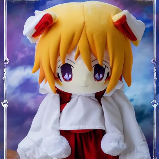 Prompt: cute fumo plush of the fire and brimstone preacher of a small parish, anime