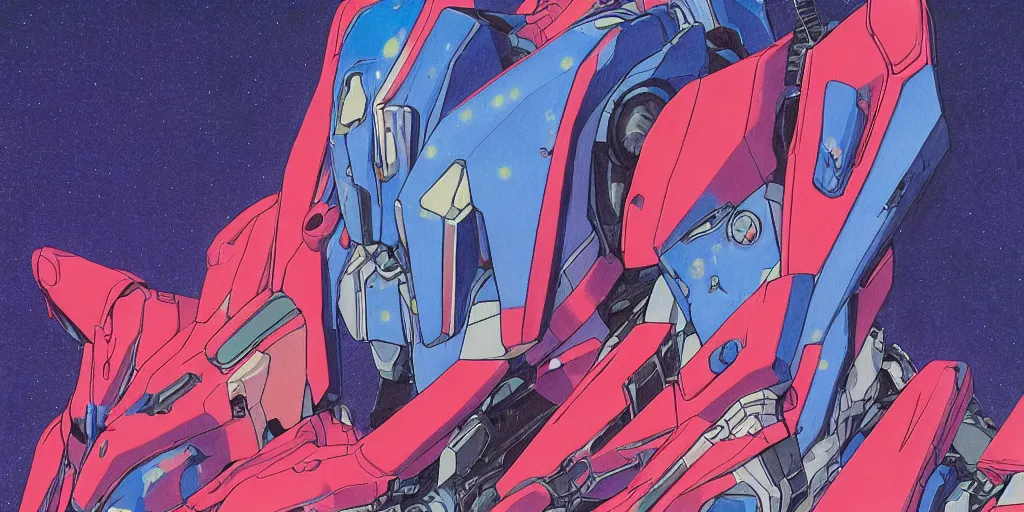 Image similar to risograph grainy painting of gigantic huge evangelion - like complicated agundam mech face with a lot of details and lasers covered ooze, by moebius and dirk dzimirsky and satisho kon, close - up wide portrait