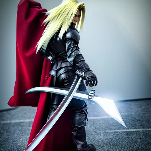 Image similar to mario as sephiroth, highly detailed, extremely high quality, hd, 4 k, 8 k, canon 3 0 0 mm, professional photographer, 4 0 mp, lifelike, top - rated, award winning, realistic, detailed lighting, detailed shadows, sharp, no blur, edited, corrected, trending