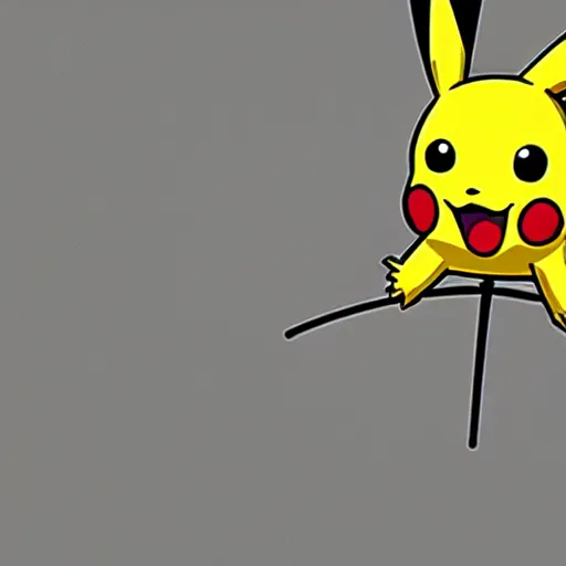 Image similar to merge of pikachu and a bat