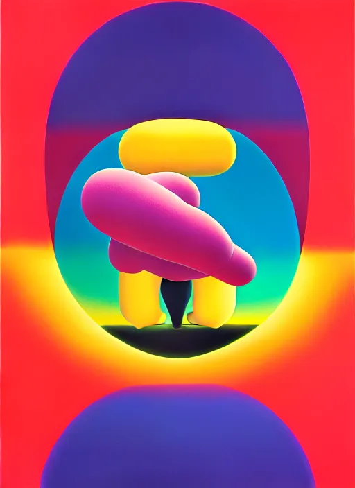 Image similar to sleep by shusei nagaoka, kaws, david rudnick, airbrush on canvas, pastell colours, cell shaded, 8 k