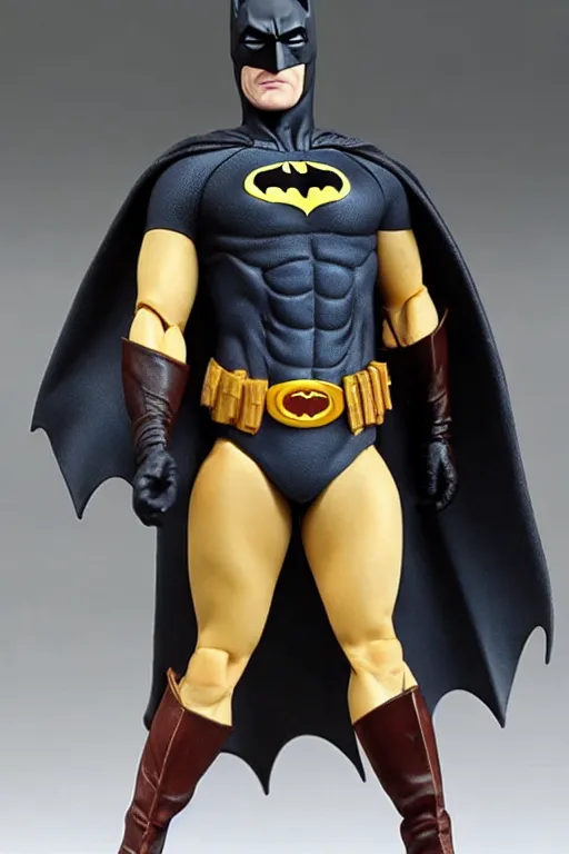 Image similar to batman 1 2 inch action figurine hot toys'sideshow painting the style of leonardo da vinci