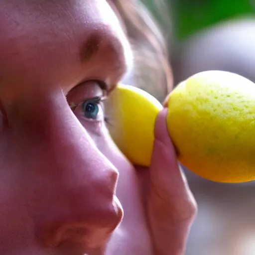 Image similar to an epic cinematic 8K HD movie shot of a close-up lemon