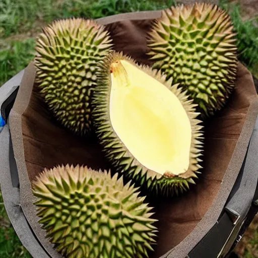 Image similar to durian entering the hybrid dimension portal