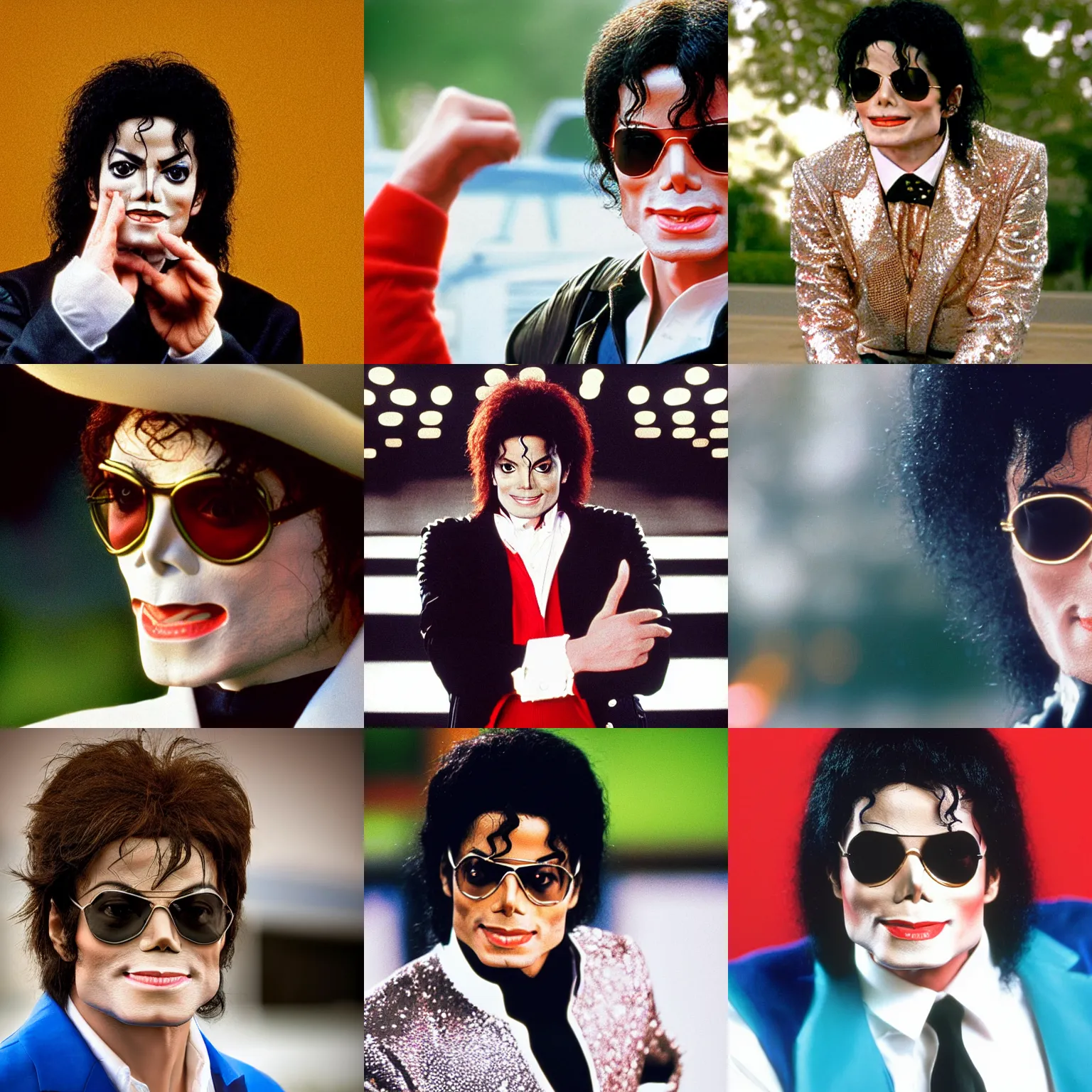 Prompt: portrait photograph, michael jackson as austin powers, depth of field, bokeh