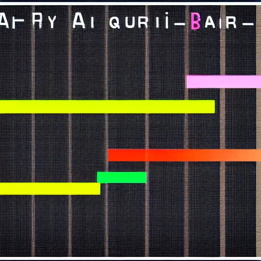 Prompt: a bar chart featuring harmonic color