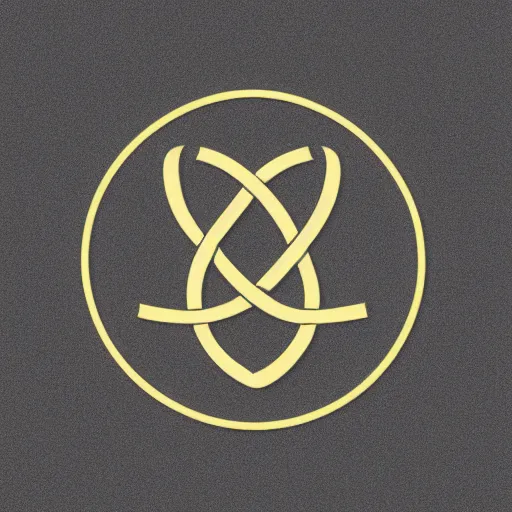 Prompt: modern logo, trefoil knot shaped like a b