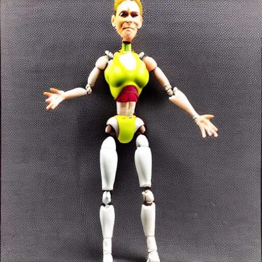 Prompt: amy pohler, action figure, hasnro