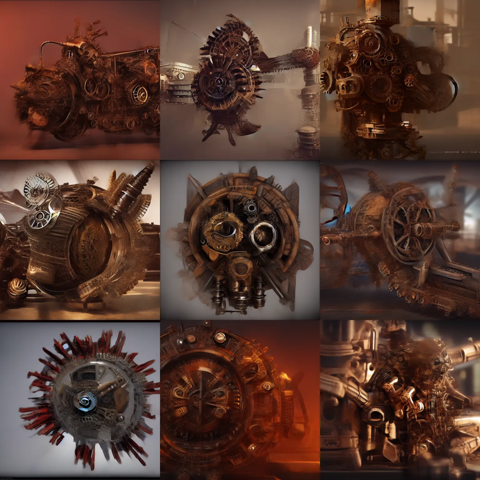 Prompt: digital art of a steampunk hawk, full of gears. Artstation contest winner, unreal engine 5, rendered with octane ray tracing