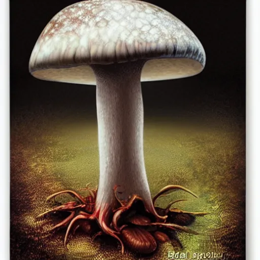 Image similar to mushroom robot by david stoupakis