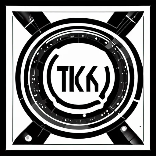 Image similar to new tik-tok logo,logo design,high contrast,cyberpunk