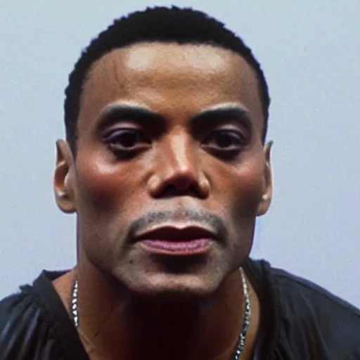 Prompt: dwayne the rock michael jackson, mugshot