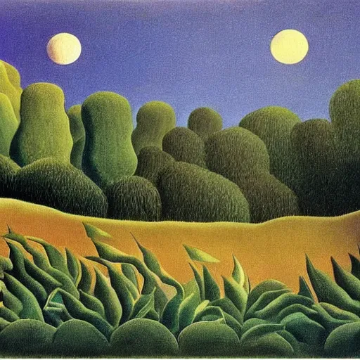 Prompt: giant sleeping on hills by henri rousseau masterpiece shadows and highlights